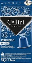 "Caffè Cellini" aliuminio kapsulės, suderinamos su "Nespresso" - "Intrepido", 100 vnt., intensyvus kakavos ir prieskonių aromatas