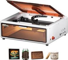 "Creality Falcon A1" 10 W lazerinis graviratorius, 80 W galios, visiškai uždaras, 600 mm/s, automatinis HD kameros padėties nustatymas, idealiai tinka medienai ir metalui, baltas korpusas