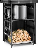 "Denmay" 133,6 cm ilgio pastogė ugniakurams "Solo Stove Bonfire", "Yukon", "Ranger" ir kitiems ugniakurams, su vandeniui atspariu dangčiu, reguliuojamu rąstų laikikliu