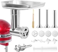 "KitchenAid" maišytuvo nerūdijančio plieno mėsmalė, "KitchenAid" stovo maišytuvo mėsmalės priedas, galima plauti indaplovėje