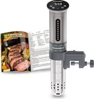"KitchenBoss" "Sous Vide Roner" virtuvės žemos temperatūros lėta viryklė Profesionalus šiluminis cirkuliatorius IPX7 vandeniui atsparus laikmatis su jutikliniu ekranu Sidabrinis