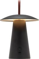 "LUUK Studio" modernus LED stalinis LED šviestuvas, tinkamas naudoti lauke ir mobiliuosiuose įrenginiuose, ilgai šviečia, sodo, terasos ir balkono apšvietimas, grybo šviesa, matinės juodos spalvos