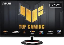 ASUS TUF Gaming VG279Q3R - 27 colių "Full HD" monitorius - 180 Hz, 1 ms GtG, "G-Sync", "FreeSync", "Adaptive Sync", ELMB, "GameFast" įvestis - "Fast IPS" skydelis, 16:9, 1920x1080, "DisplayPort", HDMI, garsiakalbis