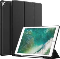 JETech "iPad Pro 12,9" 12,9 colių dėklas (2015/2017 m. modelis, 1/2 kartos) su pieštuko laikikliu, plonas planšetinio kompiuterio apsauginis dėklas su minkšta TPU nugarėle, automatinio budėjimo/užmigimo funkcija (juodas)