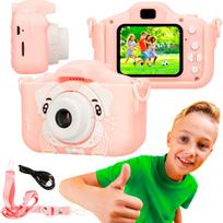 Extralink Kids Camera H28 Single Pink | Camera | 1080P 30fps, 2.0-inch screen