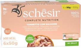 Agras Pet Foods SCHESIR Tuna with salmon in jelly - wet cat food - 6x50g