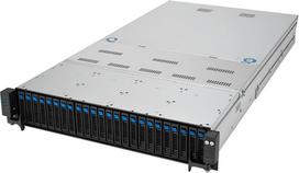 Asus Platforma Asus Rack (2U) RS720A-E12-RS24U AMD Epyc 9004 (24x NVMe, 2xM.2, 3xGPU, 2x10Gbe, IPMI,  1+1 2600W)
