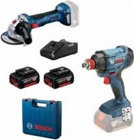 Bosch . KIT 18V GDX 180-LI + GWS 180 2x4,0Ah ...