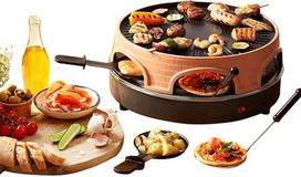 Emerio PO-113255.4 raclette grill 1500 W Black, Brown