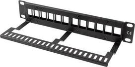 Lanberg PATCH PANEL BLANK 12 PORT 1U 10" BLACK