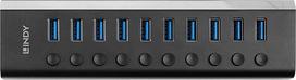 Lindy 10 Port USB 3.0 Hub with On/Off Switches