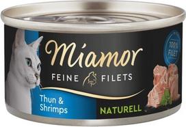 Miamor Feine Filets Naturell Tuna with shrimps - wet cat food - 80g