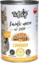 Tuftuf TUF TUF Pieces of meat in sauce with poultry - wet cat food - 415g