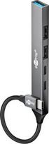 Goobay Slim 5-Port USB Hub, USB-C to USB-C/USB-A, 5Gbit/s | 74460 74460 | 4040849744600