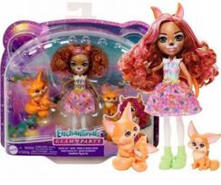 Mattel Enchantimals Hnt60 Rinkinys Fennec Fox Lėlė Ir Lapių šeima