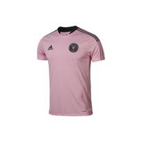 Adidas Inter Miami Futbolo Klubas Treniruočių Logotipas Laisvo Kirpimo Apvalia Kaklo Trumpomis Rankovėmis Marškinėliai Vyrams Marškinėliai Rožinė GK9748 L