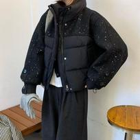 Vintage Splice Winter Parkas Coat Thicken Warm Stand Collar Down Cotton Coat for Women Windproof Winter Jacket Female XL pilka