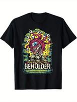 Dungeons and Dragons Eye of the Beholder themed men's T-shirt L