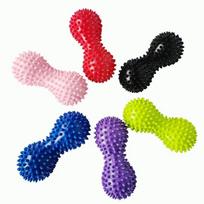 Pvc žemės riešutų formos masažinis rutulys joga Sportinis fitneso kamuolys pripūstas oro pagalvė Žemės riešutų kamuolys nuo skausmo malšinantis pėdų masažuoklis Fascijų kamuoliukai raumenų atpalaidavimas Random color-1pc