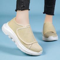 Nauji moteriški Velcro lengvi EVA kasdieniai batai vidutinio amžiaus ir vyresnio amžiaus žmonėms - Patogūs ir patogūs 36 beige