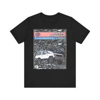 Datsun Policijos Automobilio Meninė Grafika Spaudinys Apvaliu Kaklu Unisex Trumpomis Rankovėmis Marškinėliai Dovana 3XL