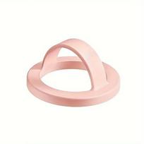 Magnetic Phone Ring Holder Grip Attachment Magnetic Phone Ring Waterproof Liquid Silicone Removable For iPhone & Android Cases rožinė