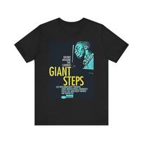 Coltrane Giant Steps Grafinis Spaudinys Apvalus Kaklas Unisex Džersis Trumpomis Rankovėmis Džiazo Marškinėliai L