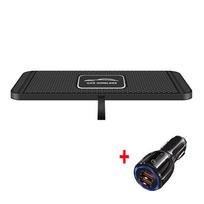 120W Greitas Belaidis Automobilinis Įkroviklis Silikoninis Prietaisų Skydelis Neslystantis Mobiliojo Telefono Padėkliukas Stovas Laikiklis Padėkliukas Tvirtinimas iPhone 14 13 X Xiaomi Huawei black