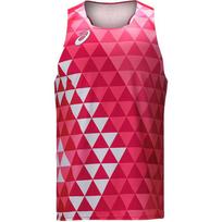 Asics Elite Breathable Quick-Dry Race Singlet Men Tops Red 2011C721-600 5XL