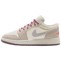 Air Jordan 1 Low GS Sail Violet Dust Kids Sneakers Cream Legend-Light-Brown Neutral-Grey FQ8094-100 40