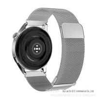 Suderinamas dvigubas magnetinis Milanese metalinis dirželis, skirtas Huawei Watch GT4/GT3 Pro Male connector 22mm sidabras
