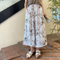 Retro gėlių medvilninio krepo plačios vasarinės kelnės - pralaidžios orui, universaliers, didelių dydžių vasaros culottes XXL