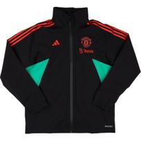 Adidas Manchester United 2022-23 Dryžuota Retro Patogi Madinga Striukė Unisex Striukė Juoda IA7268 M