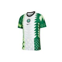 Nike apvalios apykaklės sportinis futbolo marškinėlis AU žaidėjo versija 20 sezono Nigerijos komandos namų futbolo marškinėlis vyriški marškinėliai Baltas CT4219-100 S