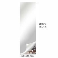 1 Ritininis PET Veidrodinis Sienos Lipdukas Lipnus Veidrodiniai Lapeliai „Pasidaryk Pats“ Namų Dekoras Nuimamas 50*200cm Veidrodinis Paviršius Sienos Lipdukas 0.1MM 50x200cm