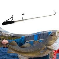 Lengvas, ištraukiamas, nerūdijančio plieno teleskopinis meškerės kabliukas su dangteliu, žvejybai ant ledo iš A 70cm