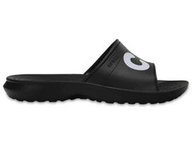 Crocs Classic Graphic Slide Moteriškos Juodos Šlepetės, 36,5