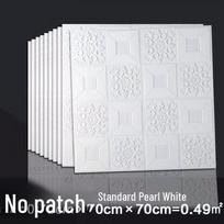 3D lipnūs vandeniui atsparūs tapetai miegamojo lubų ir sienų renovacijai 70cm x 70cm