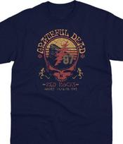 Grateful dead vintažinis dizainas - Grateful dead roko grupės marškinėliai vyrams S