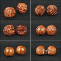 Baltas Palisandras Riešutas Masažinis Fitneso Kamuoliukas Auspicious ball, 1 piece brown