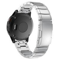Tikras titano metalinis dirželis 22mm 26mm Garmin Fenix 8 E 51mm 47MM 7X 6 5 prabangus verslo vyriškas laikrodžio dirželis Garmin Approach 70 22MM sidabras