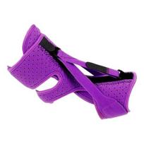 Plantar Fasciitis Night Splint Adjustable Dorsiflexion Foot Brace with 3 Straps & Memory Foam Relief Bilateral Foot Brace for Heel Pain violetinė