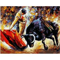 Bullfighter figūrėlė „pasidaryk pats“ skaitmeninė tapyba pagal numerius Modernus sienų menas, drobės tapyba, Kalėdinė unikali dovana namų dekoravimui 40x50 cm 40x50cm no frame