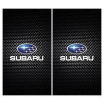 Automobilio emblema Centrinio statramsčio lipdukas Automobilio durų dekoratyviniai lipdukai Subaru Outback Crosstrek XV Forester BRZ Legacy Impreza WRX 2006 STI Ascent 2pcs juoda