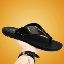 2025 summer new men's flip-flops trend Korean version of casual versatile soft bottom non-slip outer wear beach flip-flops 39 juoda