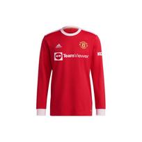 Adidas Manchester United 21-22 Sezono Namų Fanų Versijos Ilgomis Rankovėmis Futbolo Marškinėliai Naujųjų Metų Rekomendacija Vyriški Viršutiniai Drabužiai Raudoni GR3779 L