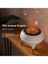 Dinaminis medūzos oro drėkintuvas 250 ml eterinių aliejų difuzorius nuotolinio valdymo miegamojo drėkintuvas su 7 spalvingomis naktinėmis lemputėmis EU Simulated flame