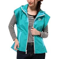 Nike Tech Hypermesh Hooded Zip Comfortable Vest Women Vests Blue Green 802550-345 S