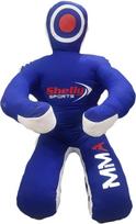 "Shelly" MMA manekenas Judo graplingo manekenas smūgių maišas brazilų BJJ JIU Jitsu sėdimos padėties manekenas imtynių kovos menų bokso karatė treniruočių manekenas - drobė - neužpildytas (mėlyna - drobė, 70")
