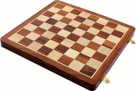 "Stonkraft" kolekcinė Acasia Wood medinė šachmatų žaidimo lenta be figūrų (14 x 14 colių)